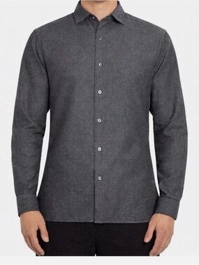 Ted Baker Men's Black Button-Down Dress Shirt